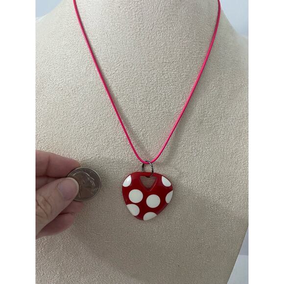 Polka dot pendant necklace - Picture 2 of 4